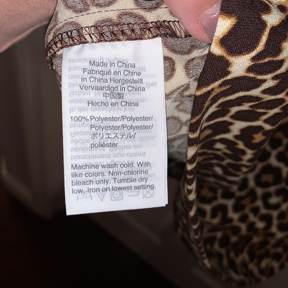 J. Crew Leopard Print Long Sleeve Dress Sz 00 NWT - Picture 5 of 5